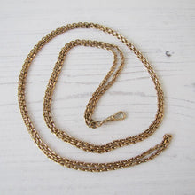 Charger l'image dans la galerie, Antique Solid 9ct Gold 56" Guard Chain With Dog Clip