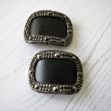 Charger l'image dans la galerie, Pair Of Georgian Cut Steel Shoe Buckles - MercyMadge