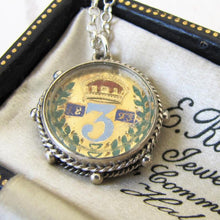 Charger l'image dans la galerie, Silver Queen Victoria Enamel Coin Pendant Fob