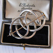 Carica l'immagine nel visualizzatore di Gallery, Victorian Sterling Silver Love Knot Snake Brooch.