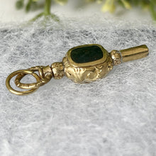 Carica l'immagine nel visualizzatore di Gallery, Antique 15ct Gold Watch Key Fob