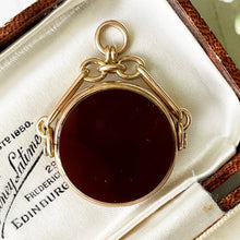 Load image into Gallery viewer, Victorian 9ct Gold Bloodstone & Carnelian Spinner Fob