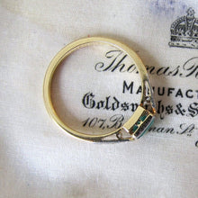 Charger l'image dans la galerie, Art Deco Emerald & Diamond Engagement Ring