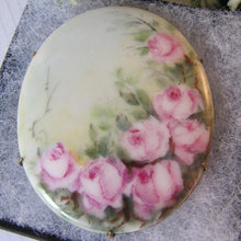 Charger l'image dans la galerie, Antique Hand Painted Porcelain Large Brooch