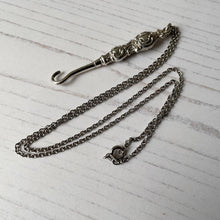 Cargar imagen en el visor de la galería, Victorian Silver Miniature Button Hook Chatelaine Pendant
