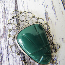 Charger l'image dans la galerie, Vintage Mexican Silver Filigree Face Brooch - MercyMadge
