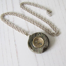 Charger l'image dans la galerie, Victorian Scottish Silver & Agate Compass Pendant Fob