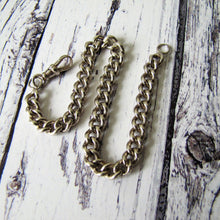 Charger l'image dans la galerie, Vintage Sterling Silver Watch Chain Bracelet With Swivel Albert Clip - MercyMadge