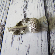 Charger l'image dans la galerie, Antique Victorian Scottish Silver Thistle Boutonniere Brooch, Lewis & Alexander 1885 - MercyMadge