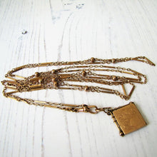Charger l'image dans la galerie, Antique Gold Guard Chain, Sautoir Necklace, Kollmar & Jourdan, Germany. - MercyMadge