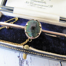 Cargar imagen en el visor de la galería, Victorian 9ct Rose Gold Scarab Beetle Brooch/Cravat Pin - MercyMadge