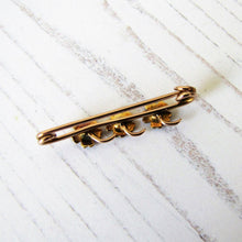 Charger l'image dans la galerie, Antique Victorian 15ct Gold, Turquoise & Pearl Stock Pin - MercyMadge