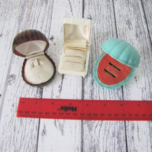 Cargar imagen en el visor de la galería, 3 Art Deco Wedding & Engagement Ring Boxes - MercyMadge