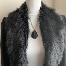 Charger l'image dans la galerie, Antique Victorian Pressed Horn Mourning Pendant Necklace