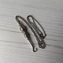 Cargar imagen en el visor de la galería, Victorian Silver Miniature Button Hook Chatelaine Pendant