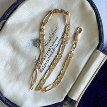 Cargar imagen en el visor de la galería, Vintage 9ct Gold Trombone Link Fetter Bracelet