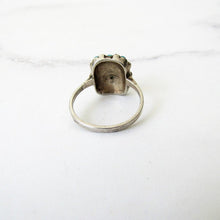 Charger l'image dans la galerie, Art Deco 835 Silver & Pave Set Turquoise Ring - MercyMadge