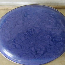 Charger l'image dans la galerie, Silver Antique Arts & Crafts Blue Pottery Brooch, Signed Ruskin - MercyMadge