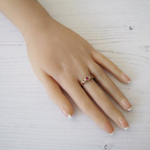 Cargar imagen en el visor de la galería, Antique Edwardian 9ct Gold, 5 Stone Diamond & Ruby Ring, Chester 1909 - MercyMadge