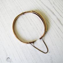 Charger l'image dans la galerie, Antique 9ct Rose Gold Garnet & Mine Cut Diamond Bracelet. - MercyMadge