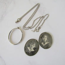 Charger l'image dans la galerie, Edwardian Sterling Silver Antique Photo Locket