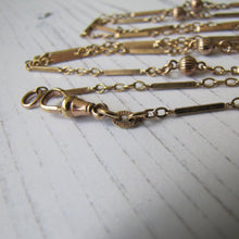 Charger l'image dans la galerie, Antique Gold Guard Chain, Sautoir Necklace, Kollmar & Jourdan, Germany. - MercyMadge