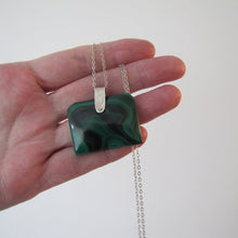 Charger l'image dans la galerie, Victorian Carved Malachite & Silver Book Pendant Fob