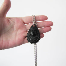 Charger l'image dans la galerie, Victorian Pressed Horn Mourning Pendant