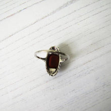 Charger l'image dans la galerie, Art Deco Carnelian Silver & Marcasite Ring - MercyMadge