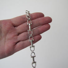 Charger l'image dans la galerie, Sterling Silver Bridle Bit Bracelet. Equestrian Gucci Style Snaffle Bracelet, - MercyMadge