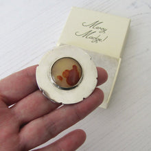 Charger l'image dans la galerie, Art Nouveau Sterling Silver Agate Brooch - MercyMadge