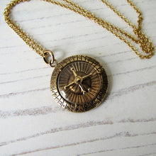 Cargar imagen en el visor de la galería, Vintage 1960's 9ct Gold Spinning Roulette Pendant - MercyMadge