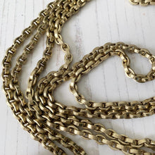 Cargar imagen en el visor de la galería, Victorian Gold Gilt 60" Long Guard Chain