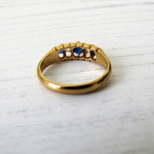Charger l'image dans la galerie, Victorian 18ct Gold, Diamond & Sapphire Ring - MercyMadge