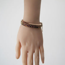 Load image into Gallery viewer, Antique 9ct Gold Garnet & Rose Cut Diamond Bracelet - MercyMadge