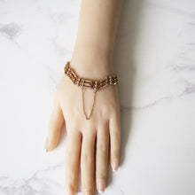 Carica l'immagine nel visualizzatore di Gallery, Antique 15ct Rose Gold Gate Bracelet