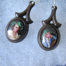 Charger l'image dans la galerie, Victorian Vagabond Vulcanite Earrings