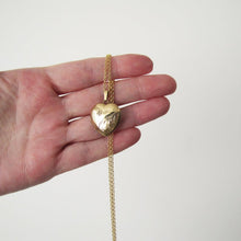Charger l'image dans la galerie, Vintage 9ct Gold & Diamond Heart Locket - MercyMadge