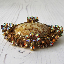 Carica l'immagine nel visualizzatore di Gallery, Huge Vintage 1960s Juliana D&E Italian Art Glass & Crystal Brooch - MercyMadge