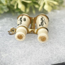 画像をギャラリービューアに読み込む, ビクトリア朝のスタンホープ ミニチュア双眼鏡フォブ