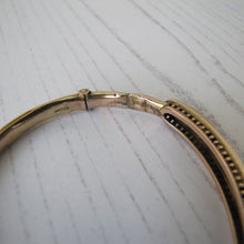 Charger l'image dans la galerie, Antique 9ct Rose Gold Garnet & Mine Cut Diamond Bracelet. - MercyMadge