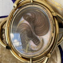Carica l'immagine nel visualizzatore di Gallery, Victorian Rolled Gold Cameo & Hair Curls Swivel Brooch