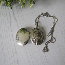 Load image into Gallery viewer, Vintage Sterling Silver Large Victorian Style Book Chain Locket - MercyMadge