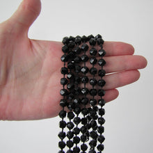 Charger l'image dans la galerie, Antique Victorian 60 Inch Guard Chain Jet Necklace