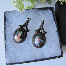 Charger l'image dans la galerie, Victorian Vagabond Vulcanite Earrings