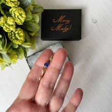 Charger l'image dans la galerie, Antique 9ct Gold, Blue Iolite & Pearl Stock Pin