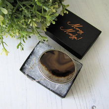 Charger l'image dans la galerie, Antique Victorian Scottish Agate Sterling Silver Brooch