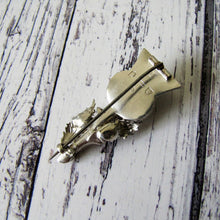 Charger l'image dans la galerie, Antique Victorian Scottish Silver Thistle Boutonniere Brooch, Lewis & Alexander 1885 - MercyMadge