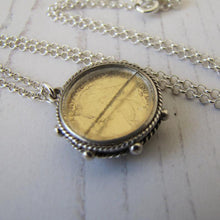 Charger l'image dans la galerie, Silver Queen Victoria Enamel Coin Pendant Fob