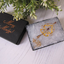 Charger l'image dans la galerie, Art Nouveau 9ct Gold and Amethyst Pendant Necklace